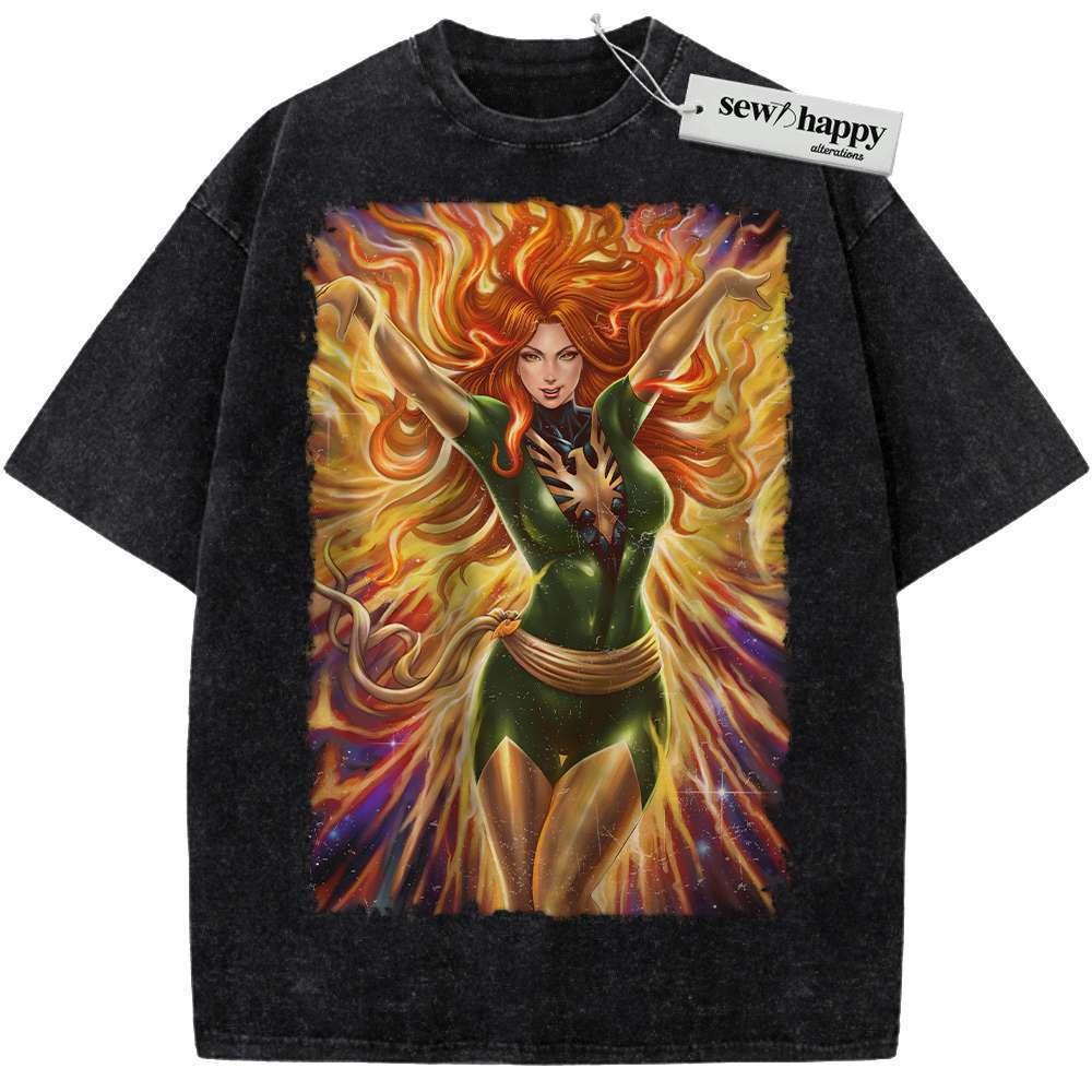 Wash Tee Jean Grey Shirt, X-Men Shirt, Marvel Comics Shirt, Vintage Tee