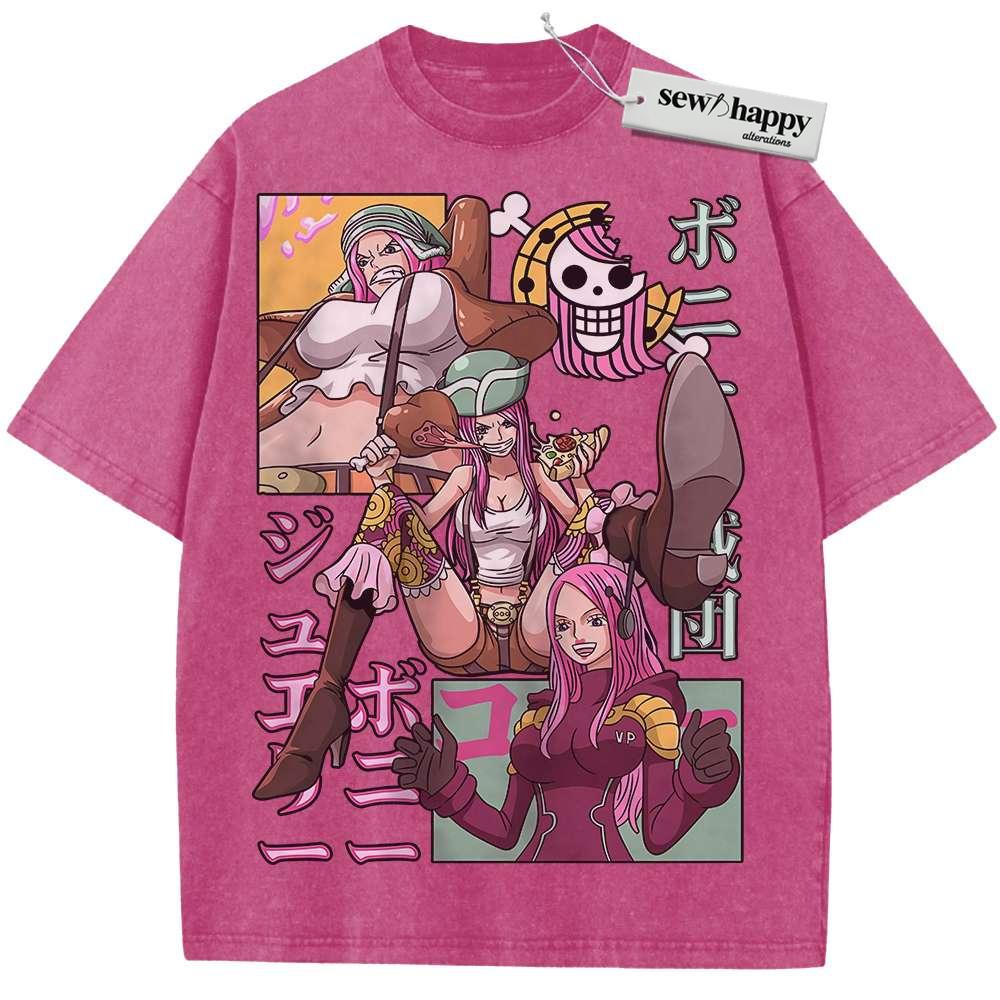 Wash Tee Jewelry Bonney Shirt, One Piece Shirt, Anime Shirt, Vintage T-Shirt