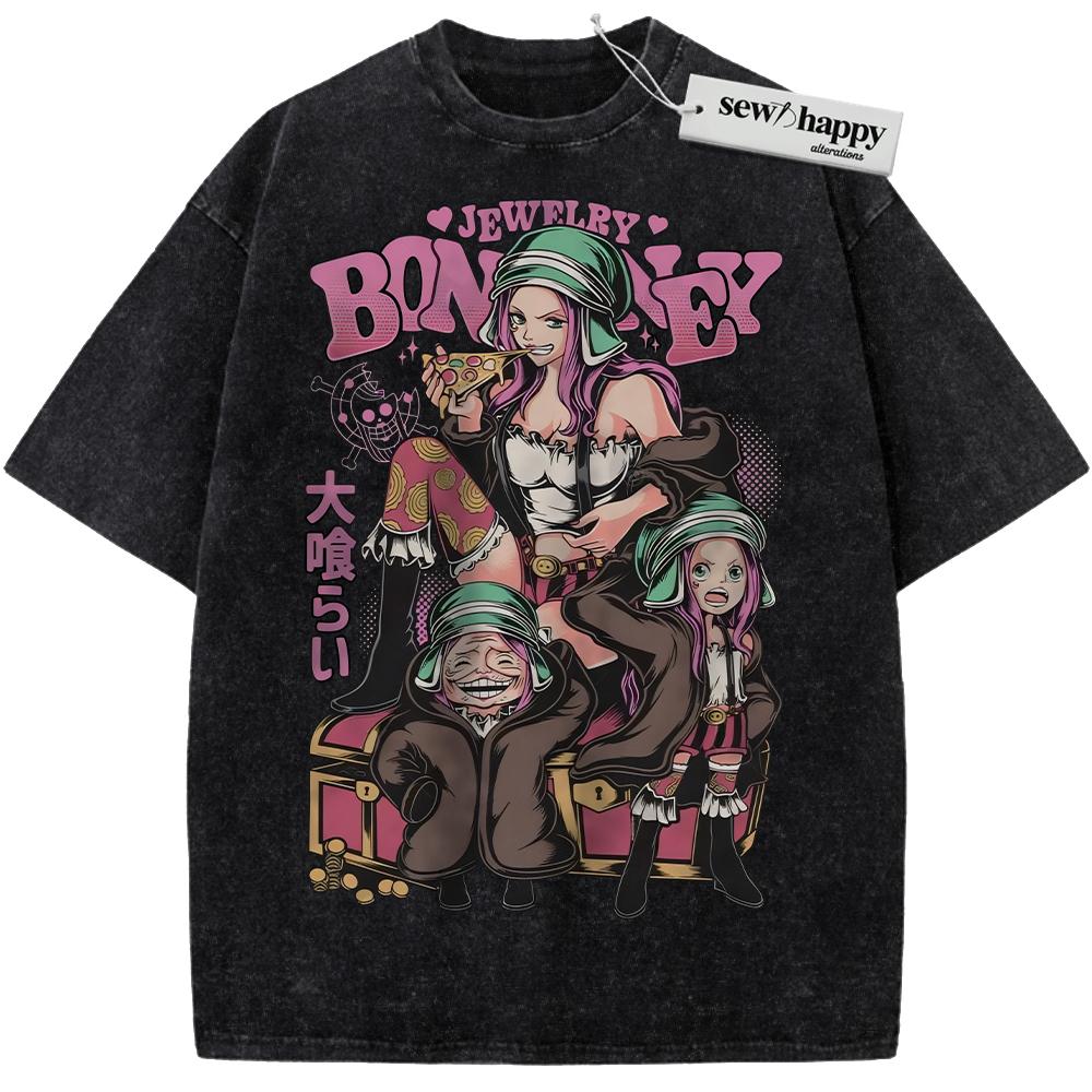 Wash Tee Jewelry Bonney Shirt, One Piece Shirt, Anime Shirt, Vintage Tee