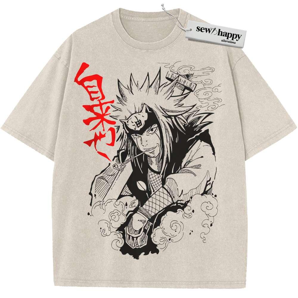 Wash Tee Jiraiya Shirt, Naruto Shirt, Anime Shirt, Vintage Tee Wash Tee Jiraiya Shirt, Naruto Shirt, Anime Shirt, Vintage Tee - Image 1
