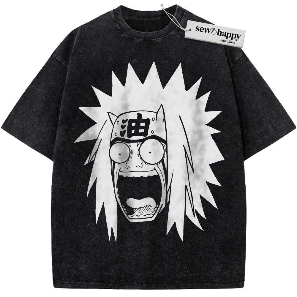 Wash Tee Jiraiya Shirt, Naruto Shirt, Anime Shirt, Vintage Tee Wash Tee Jiraiya Shirt, Naruto Shirt, Anime Shirt, Vintage Tee - Image 1