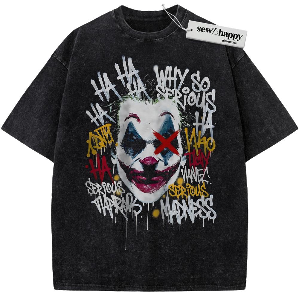 Wash Tee Joker Shirt, Movie Shirt, Vintage Tee