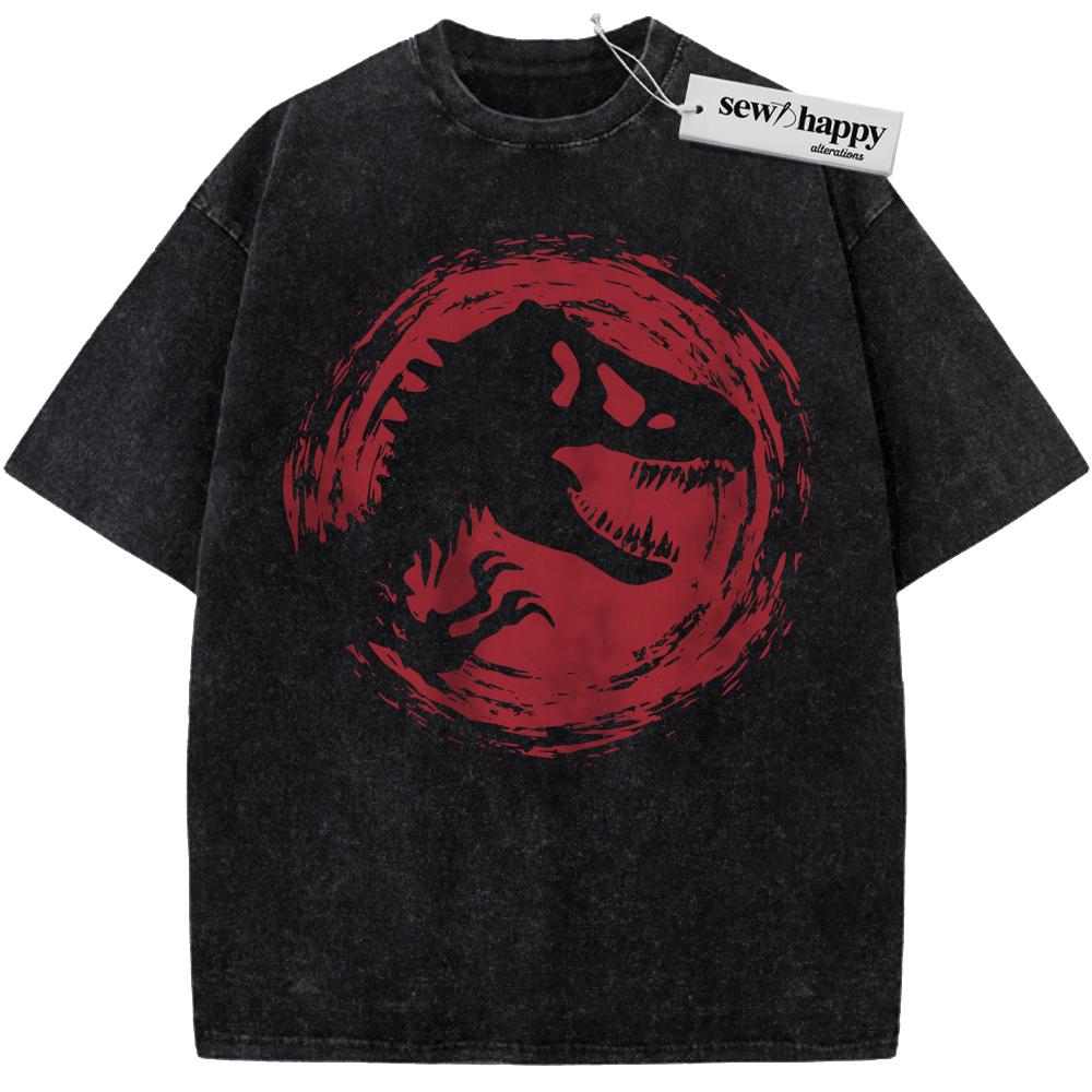 Wash Tee Jurassic Park Shirt, Movie Shirt, Vintage T-Shirt