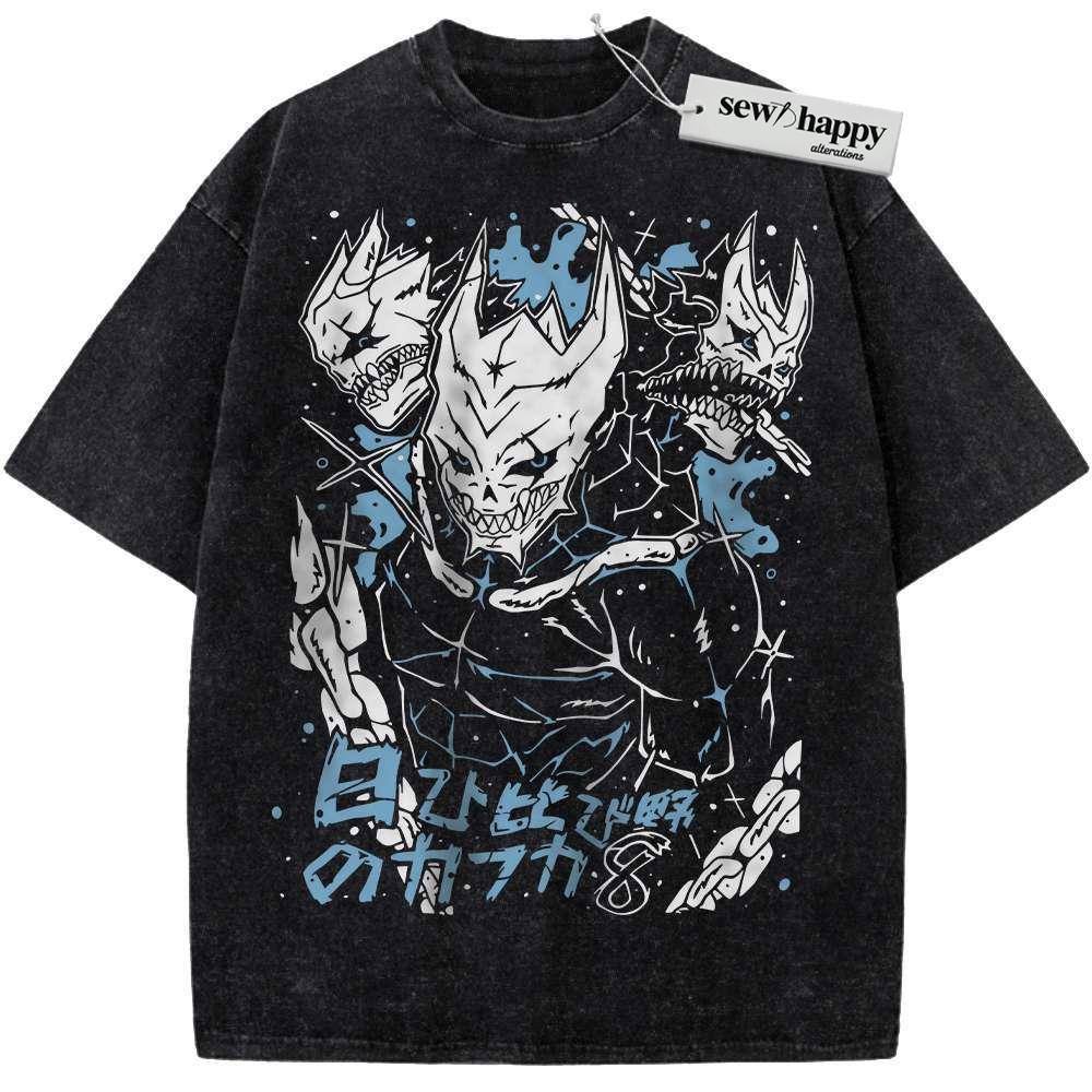 Wash Tee Kafka Hibino Shirt, Kaiju No 8 Shirt, Anime Shirt, Vintage Tee
