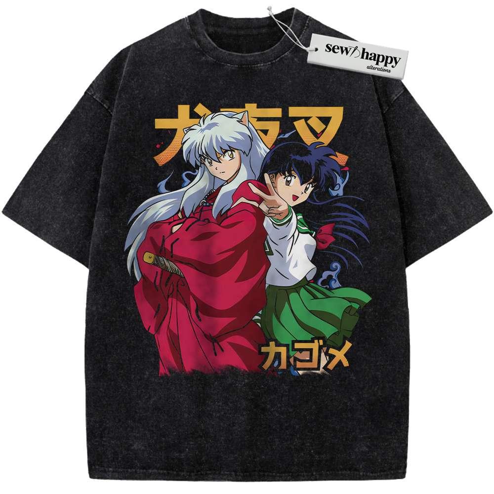 Wash Tee Kagome Higurashi Shirt, Inuyasha Shirt, Anime Shirt, Vintage Tee