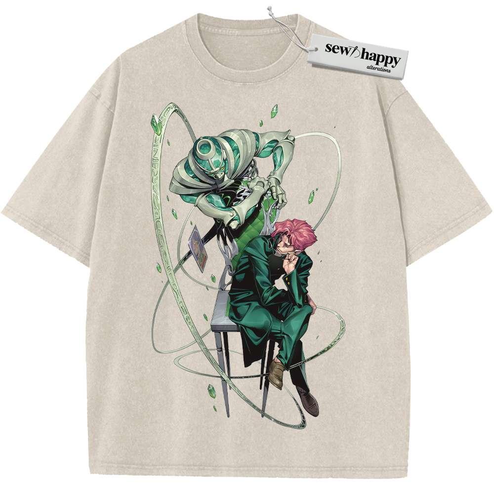 Wash Tee Kakyoin Noriaki Shirt, JoJo's Bizarre Adventure Shirt, Anime Shirt, Vintage Tee