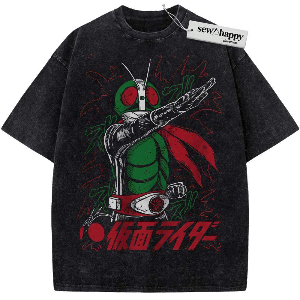 Wash Tee Kamen Rider Shirt, Anime Shirt, Vintage T-Shirt