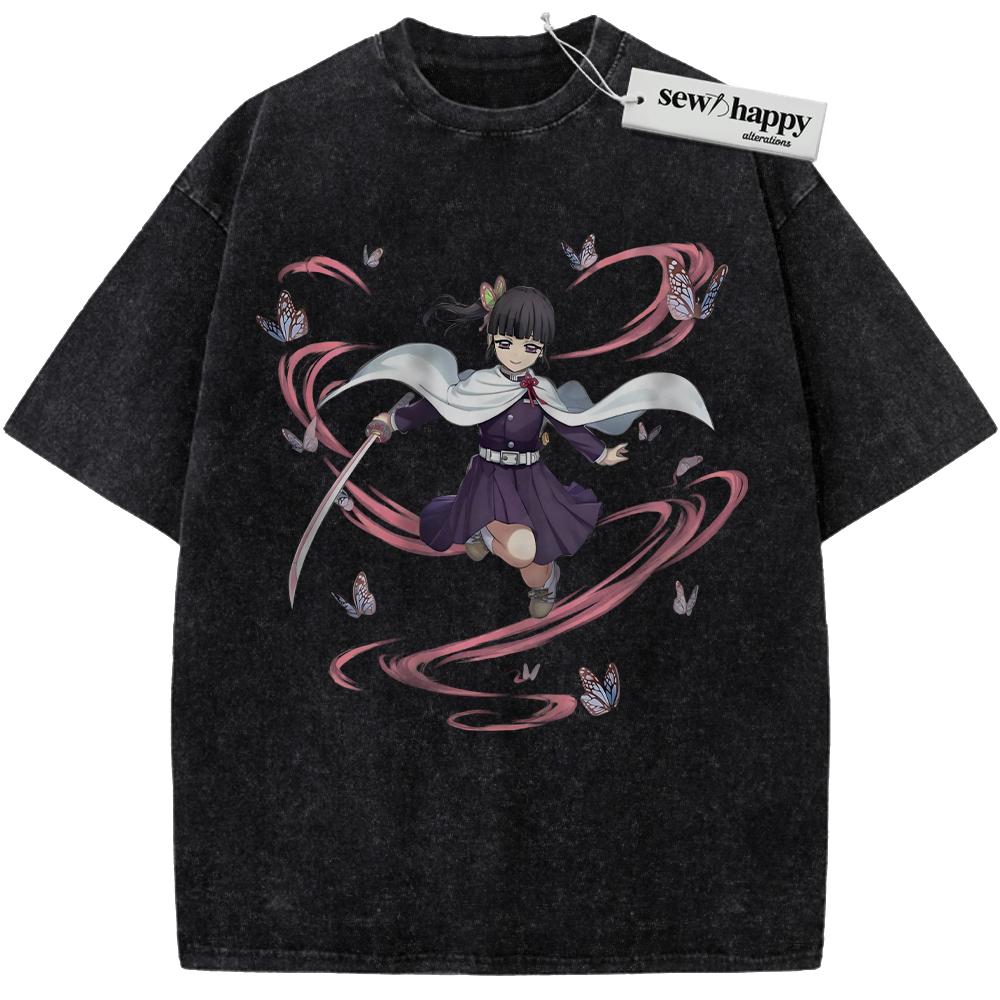Wash Tee Kanao Tsuyuri Shirt, Demon Slayer Shirt, Anime Shirt, Vintage T-Shirt