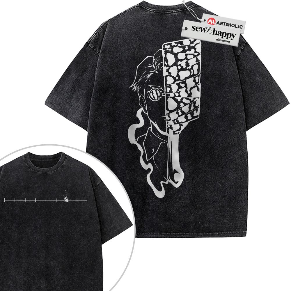 Wash Tee Kento Nanami Shirt, Jujutsu Kaisen Shirt, Anime Shirt, Vintage Tee 2-Sided