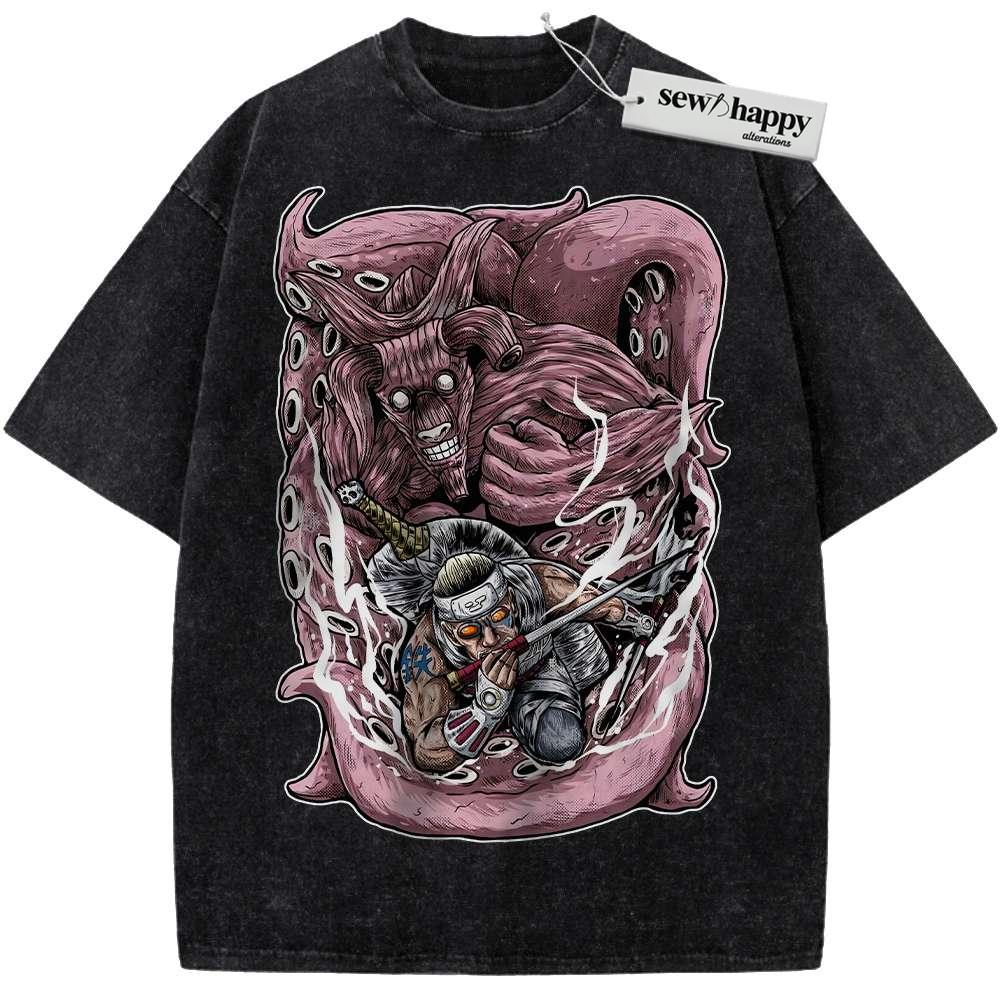 Wash Tee Killer Bee Shirt, Naruto Shirt, Anime Shirt, Vintage T-Shirt