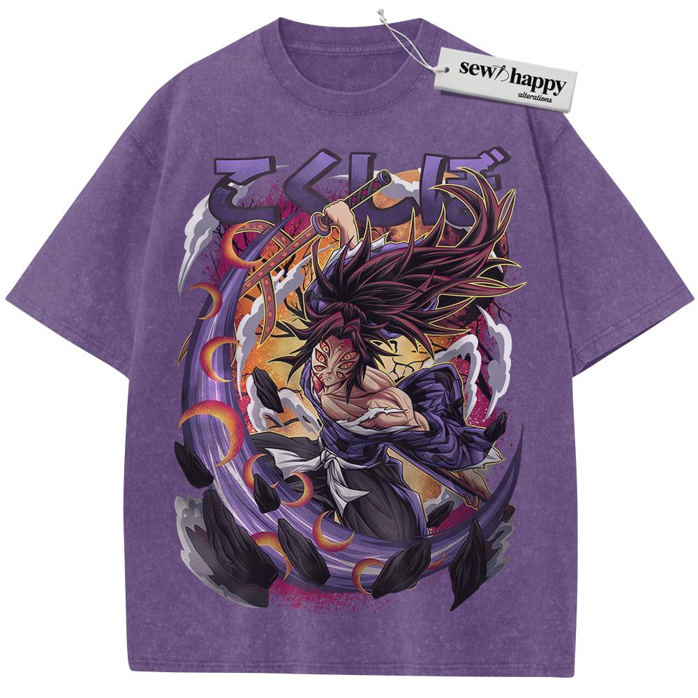Wash Tee Kokushibo Shirt, Demon Slayer Shirt, Anime Shirt, Vintage T-Shirt Wash Tee Kokushibo Shirt, Demon Slayer Shirt, Anime Shirt, Vintage T-Shirt - Image 1
