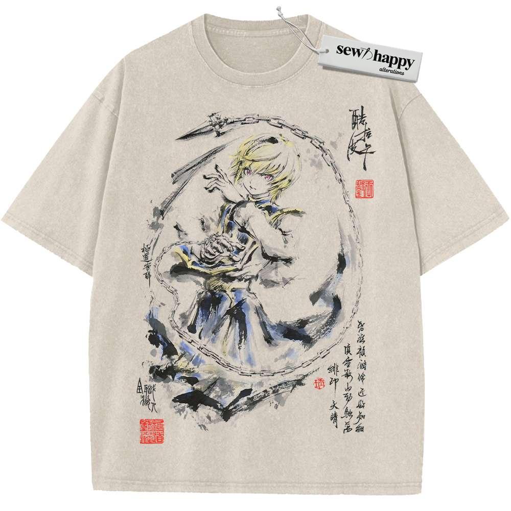 Wash Tee Kurapika Shirt, Hunter x Hunter Shirt, HxH Shirt, Anime Shirt, Vintage Tee