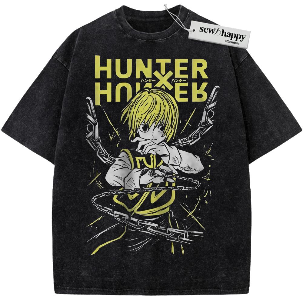 Wash Tee Kurapika Shirt, Hunter x Hunter Shirt, HxH Shirt, Anime Shirt, Vintage Tee Wash Tee Kurapika Shirt, Hunter x Hunter Shirt, HxH Shirt, Anime Shirt, Vintage Tee - Image 1