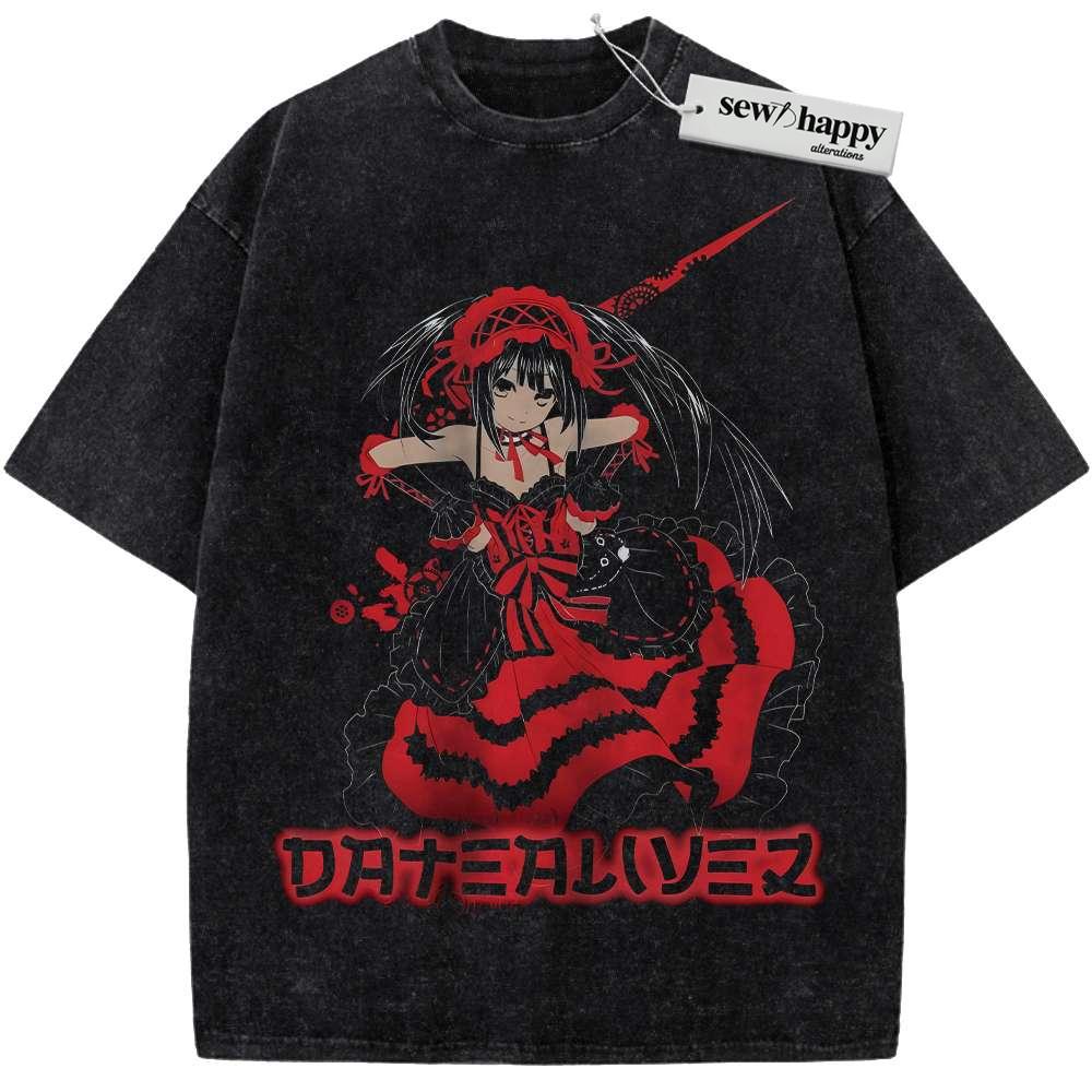 Wash Tee Kurumi Tokisaki Shirt, Date A Live Shirt, Anime Shirt, Vintage Tee Wash Tee Kurumi Tokisaki Shirt, Date A Live Shirt, Anime Shirt, Vintage Tee - Image 1