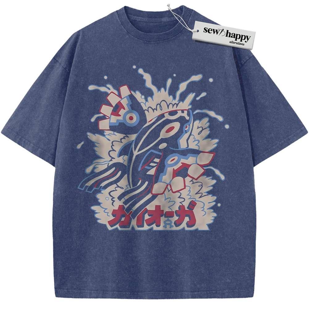 Wash Tee Kyogre Shirt, Pokemon shirt, Anime Shirt, Vintage T-Shirt