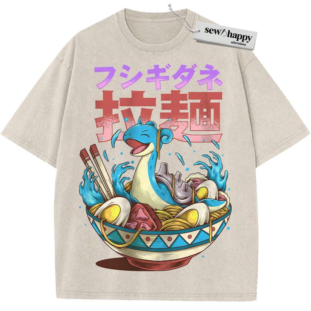 Wash Tee Lapras Shirt, Pokemon shirt, Anime Shirt, Vintage T-Shirt