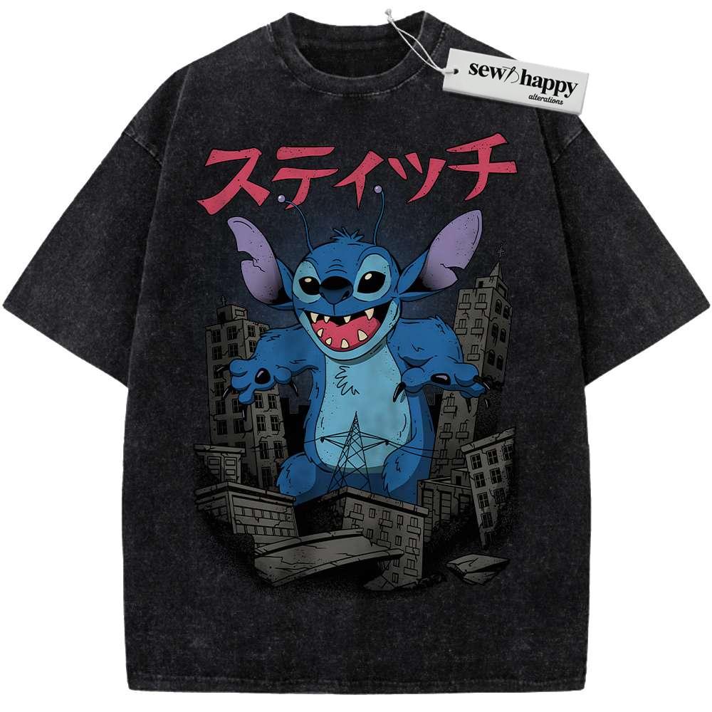 Wash Tee Lilo and Stitch Shirt, Disney Shirt, Animated Shirt, Vintage Tee
