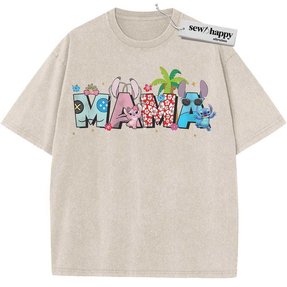 Wash Tee Lilo and Stitch Shirt, Mother's Day Shirt, Animated Shirt, Vintage T-Shirt