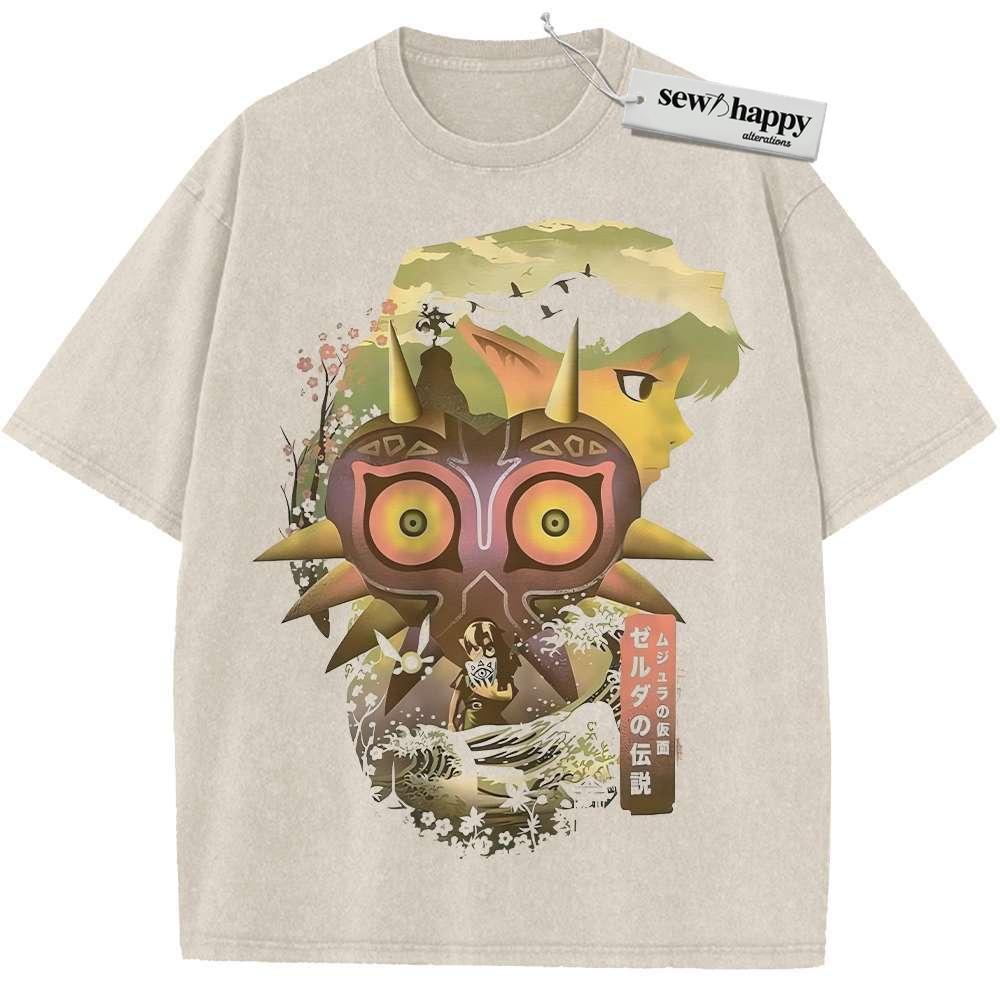 Wash Tee Link Shirt, The Legend of Zelda Shirt, Game Shirt, Vintage Tee