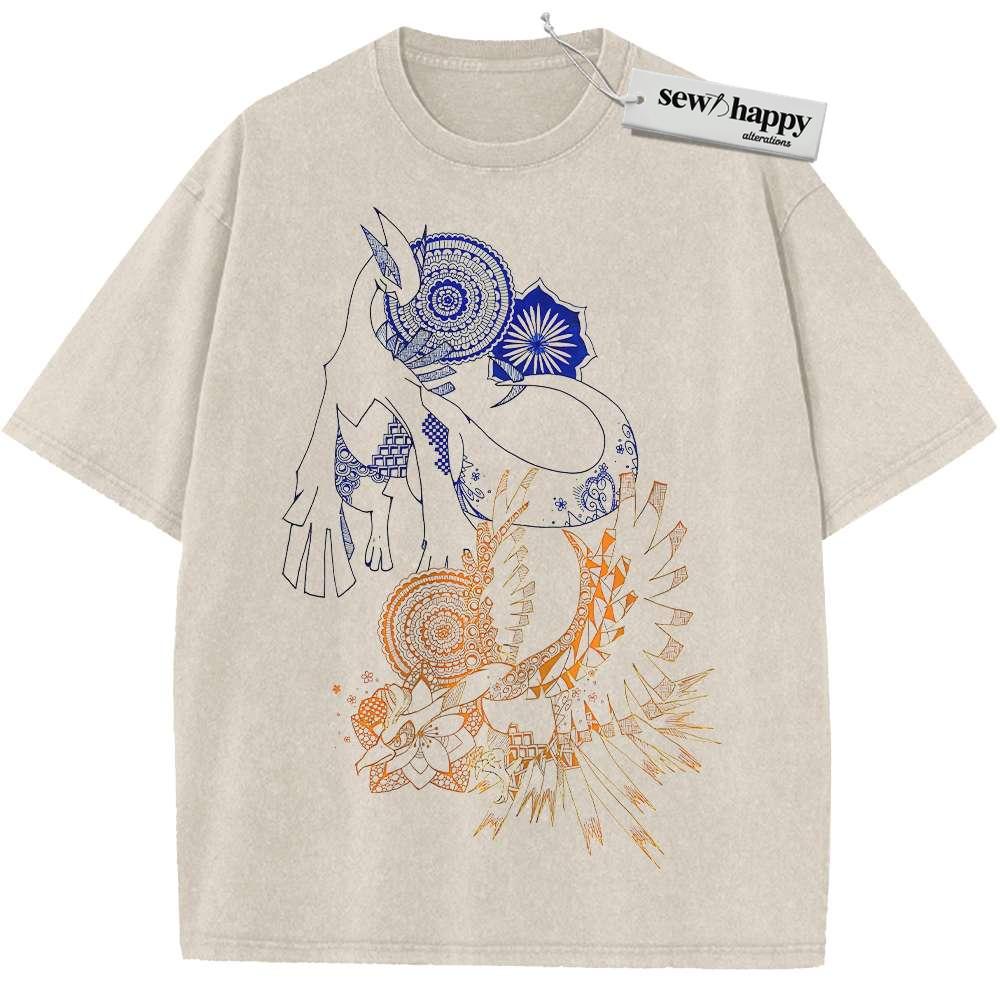 Wash Tee Lugia vs Ho-oh Shirt, Pokemon shirt, Anime Shirt, Vintage Tee