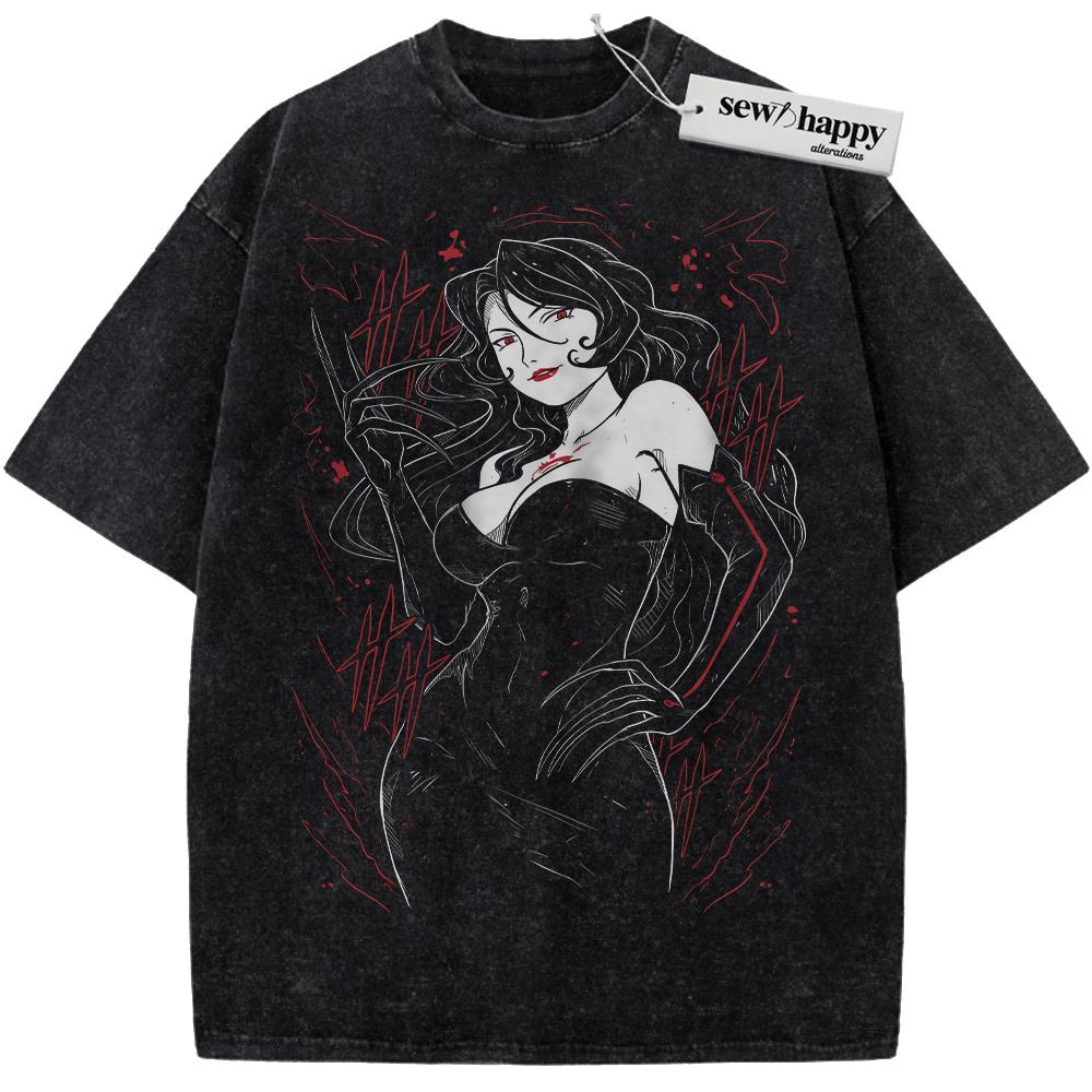 Wash Tee Lust Shirt, Fullmetal Alchemist Shirt, Anime Shirt, Vintage Tee