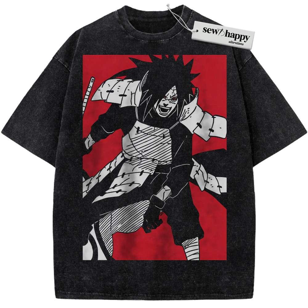 Wash Tee Madara Uchiha Shirt, Naruto Shirt, Anime Shirt, Vintage T-Shirt Wash Tee Madara Uchiha Shirt, Naruto Shirt, Anime Shirt, Vintage T-Shirt - Image 1