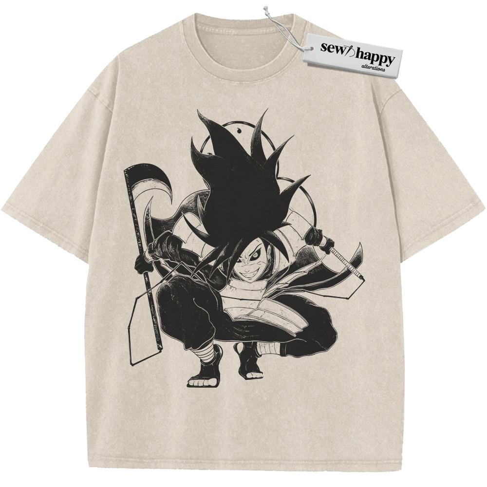 Wash Tee Madara Uchiha Shirt, Naruto Shirt, Anime Shirt, Vintage Tee