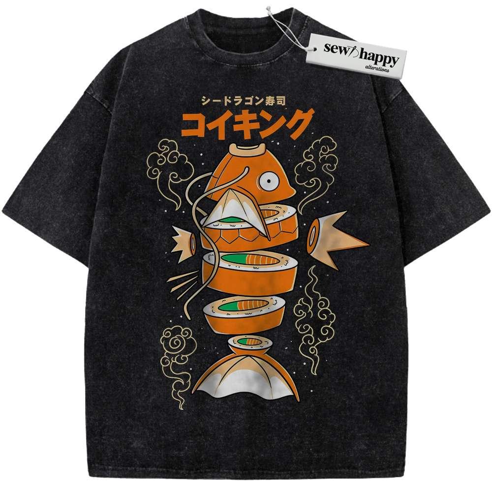 Wash Tee Magikarp Shirt, Pokemon shirt, Anime Shirt, Vintage Tee
