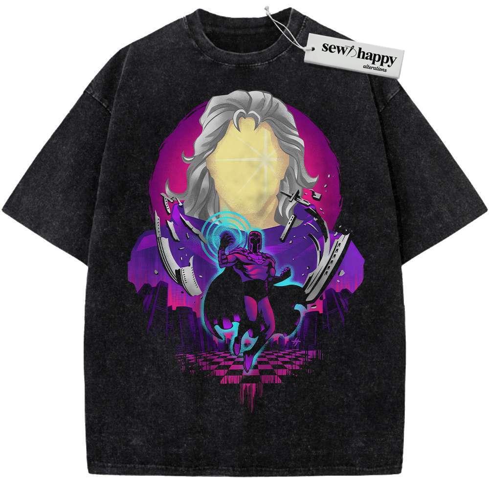 Wash Tee Magneto Shirt, Marvel Comics Shirt, Vintage T-Shirt