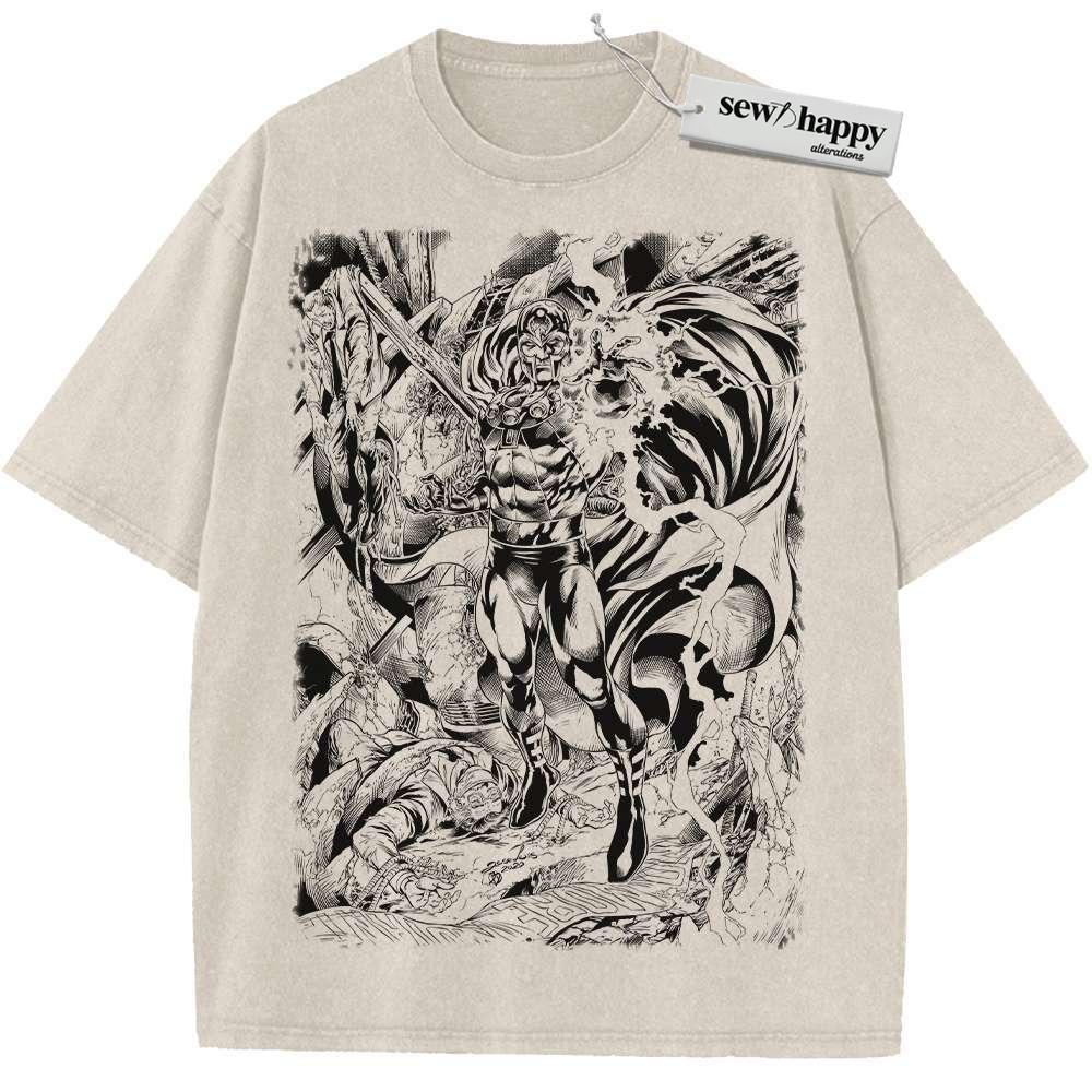 Wash Tee Magneto Shirt, X-Men Shirt, Marvel Comics Shirt, Vintage Tee