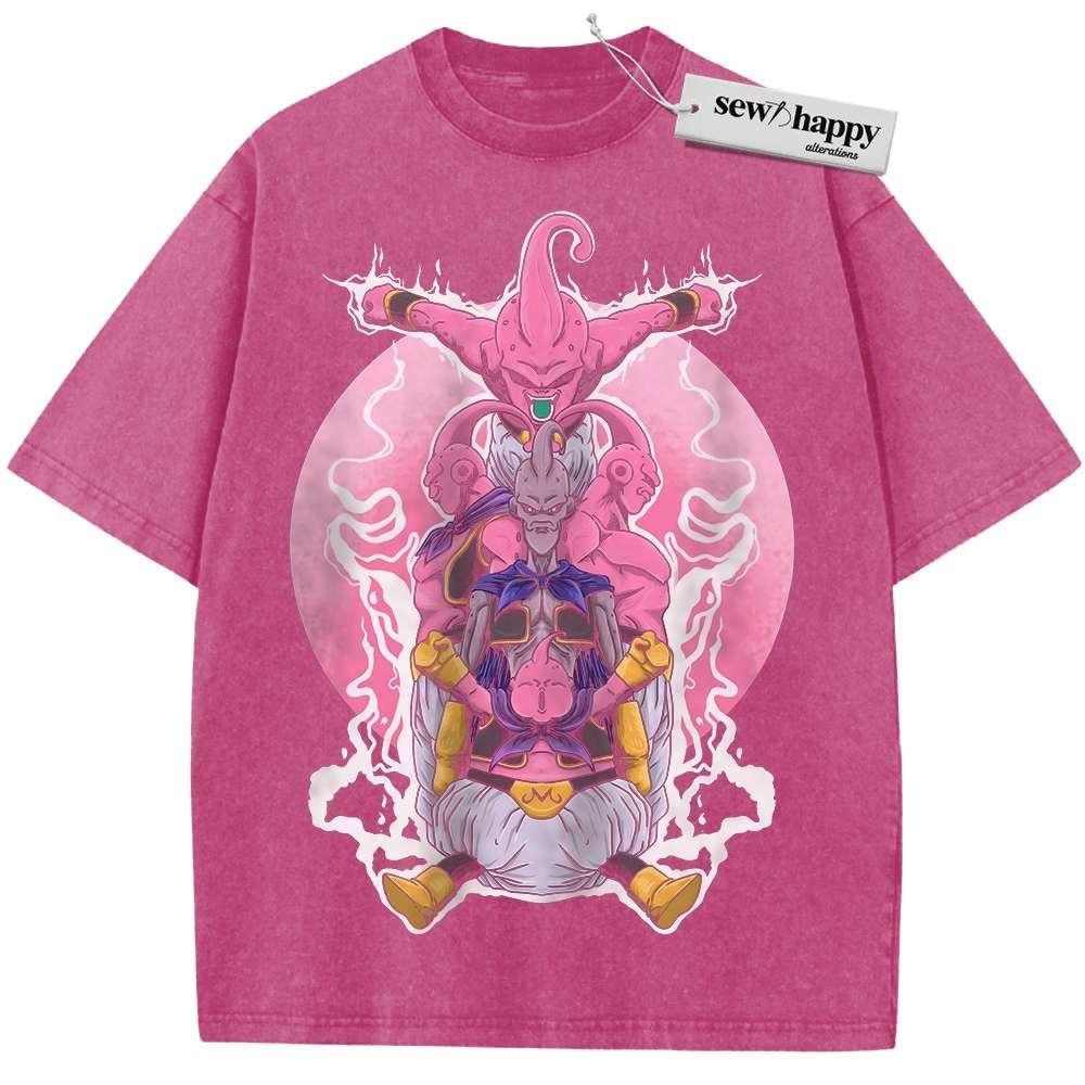 Wash Tee Majin Buu Shirt, Dragon Ball Shirt, Anime Shirt, Vintage Tee
