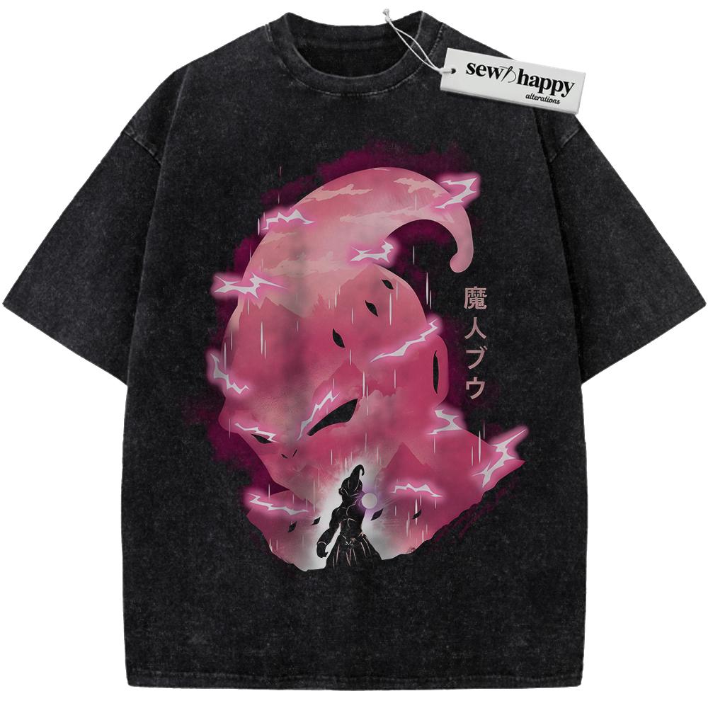 Wash Tee Majin Buu Shirt, Dragon Ball Shirt, Anime Shirt, Vintage Tee