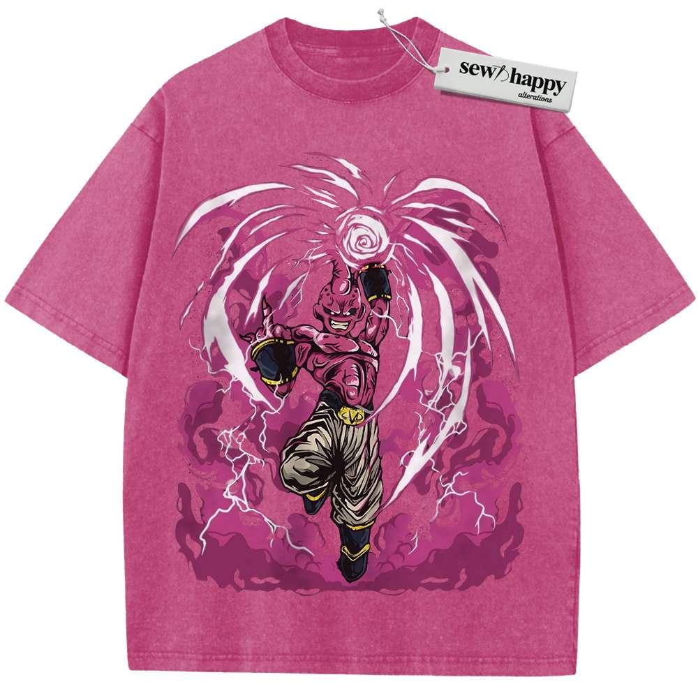 Wash Tee Majin Buu Shirt, Dragon Ball Z Shirt, Anime Shirt, Vintage Tee