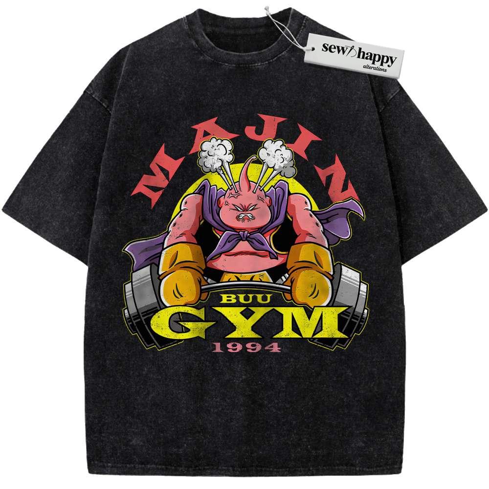 Wash Tee Majin Buu Shirt, Dragon Ball Z Shirt, DBZ Shirt, Anime Shirt, Vintage Tee