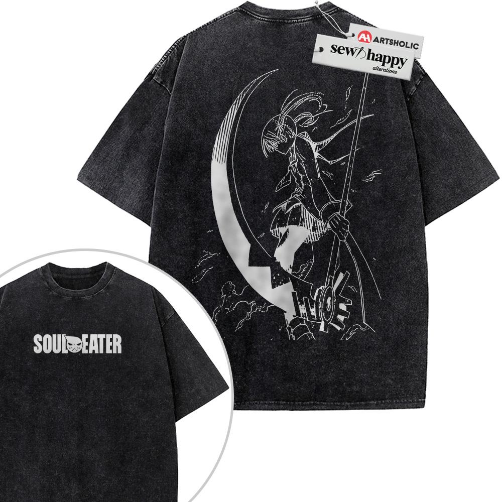 Wash Tee Maka Albarn Shirt, Soul Eater Shirt, Anime Shirt, Vintage Tee 2-Sided