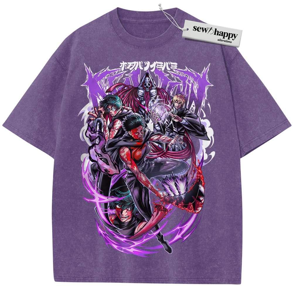 Wash Tee Maki Zenin Shirt, Jujutsu Kaisen Shirt, Anime Shirt, Vintage T-Shirt
