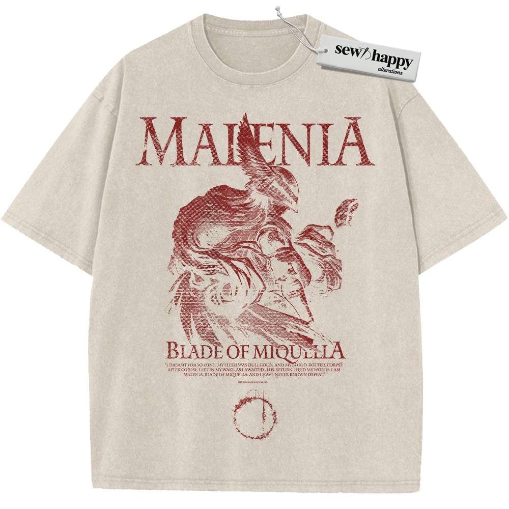 Wash Tee Malenia Shirt, Game Shirt, Vintage T-Shirt