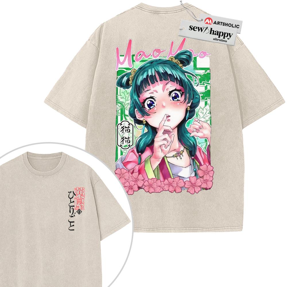 Wash Tee Maomao Shirt, The Apothecary Diaries Shirt, Anime Shirt, Vintage Tee 2-Sided Wash Tee Maomao Shirt, The Apothecary Diaries Shirt, Anime Shirt, Vintage Tee 2-Sided - Image 1