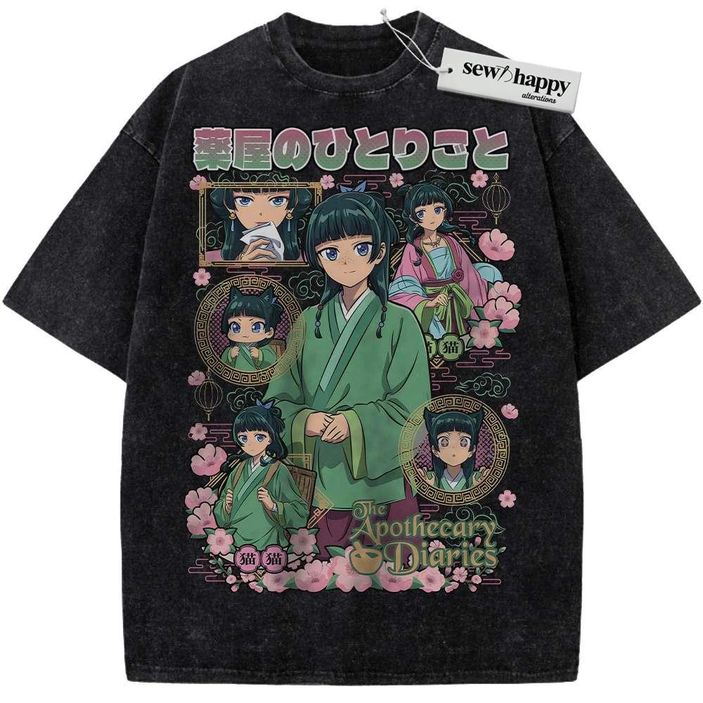 Wash Tee Maomao Shirt, The Apothecary Diaries Shirt, Anime Shirt, Vintage Tee Wash Tee Maomao Shirt, The Apothecary Diaries Shirt, Anime Shirt, Vintage Tee - Image 1