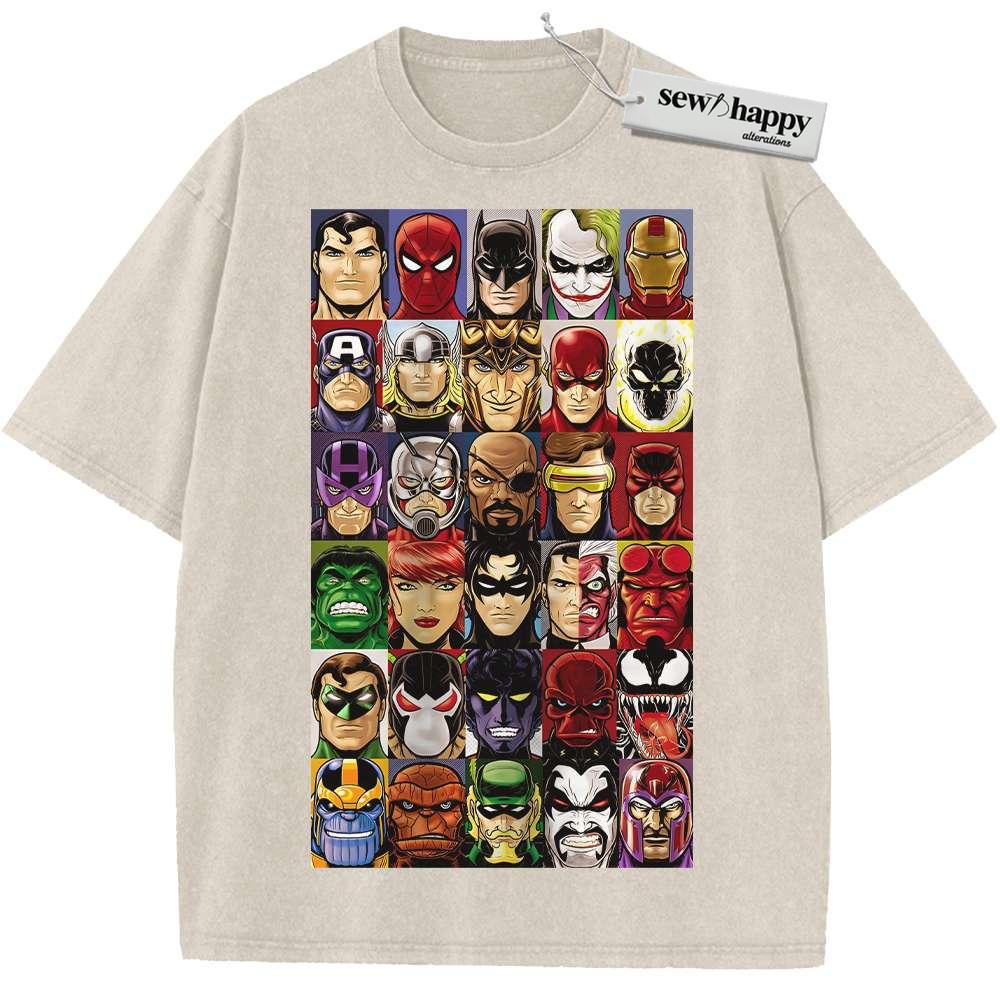 Wash Tee Marvel Shirt, Vintage T-Shirt
