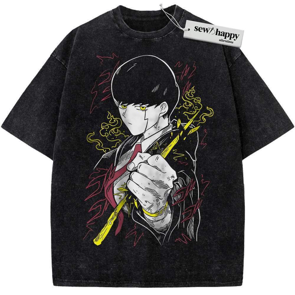 Wash Tee Mash Burnedead Shirt, Mashle Shirt, Anime Shirt, Vintage T-Shirt