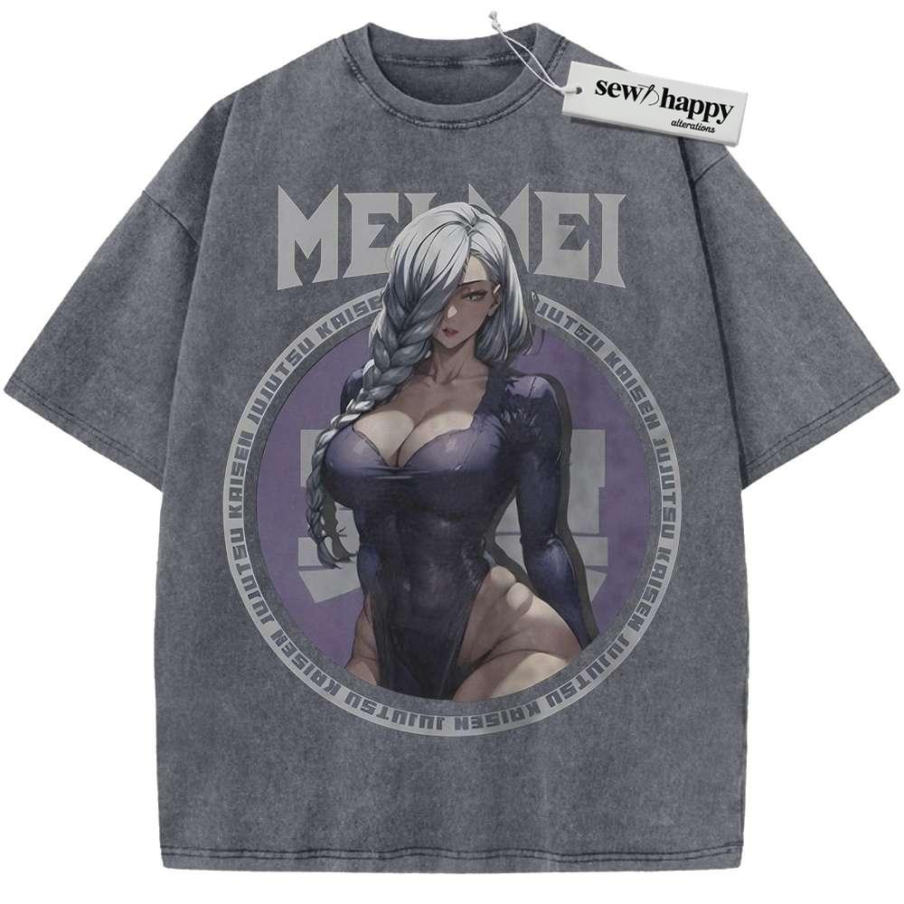 Wash Tee Mei Mei Shirt, Jujutsu Kaisen Shirt, Anime Shirt, Vintage Tee
