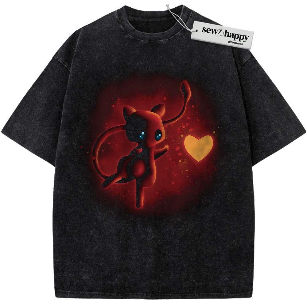 Wash Tee Mew Shirt, Pokemon shirt, Anime Shirt, Vintage Tee