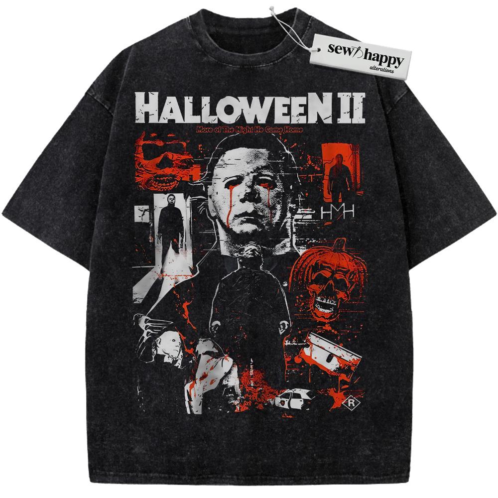 Wash Tee Michael Myers Shirt, Halloween Shirt, Horror Movie Shirt, Vintage T-Shirt