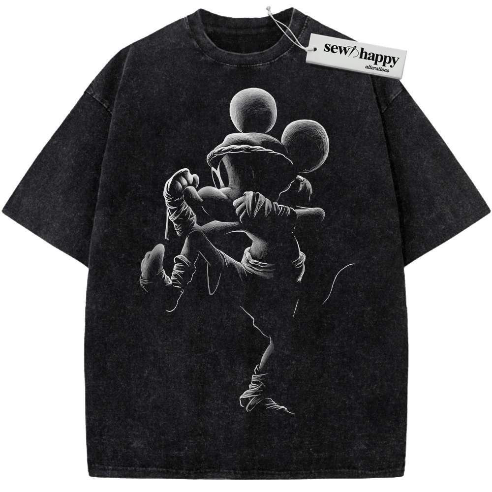 Wash Tee Mickey Mouse Shirt, Disney Shirt, Animated Shirt, Vintage Tee