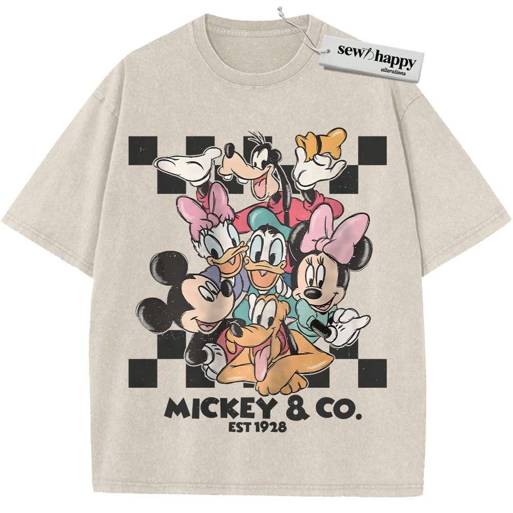Wash Tee Mickey Mouse Shirt, Donald Duck Shirt, Pluto Shirt, Disney Shirt, Cartoon Shirt, Vintage T-Shirt