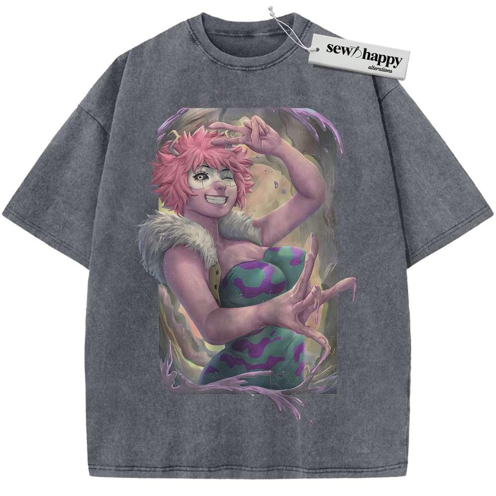 Wash Tee Mina Ashido Shirt, MHA Shirt, Anime Shirt, Vintage T-Shirt