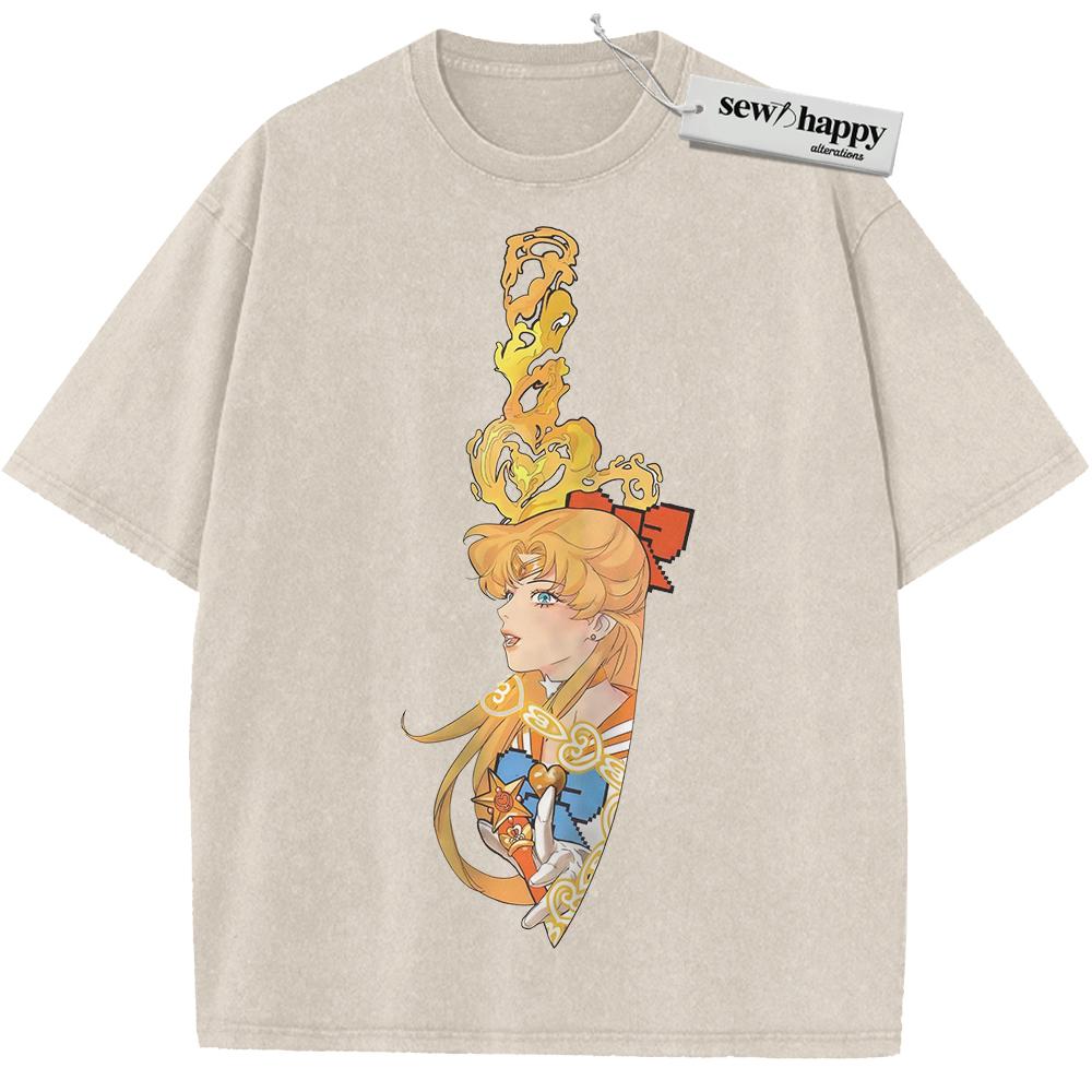 Wash Tee Minako Aino Shirt, Sailor Venus Shirt, Sailor Moon Shirt, Anime Shirt, Vintage Tee