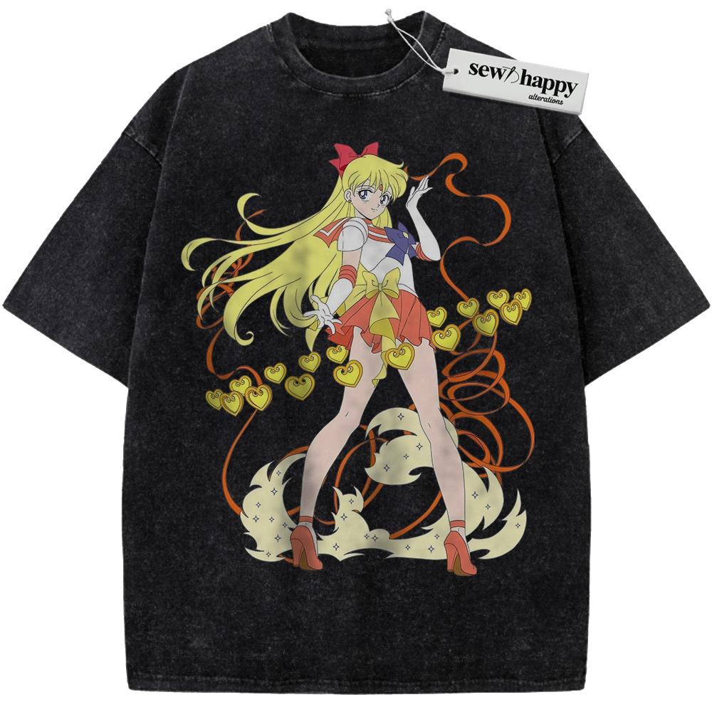 Wash Tee Minako Aino Shirt, Sailor Venus Shirt, Sailor Moon Shirt, Anime Shirt, Vintage Tee