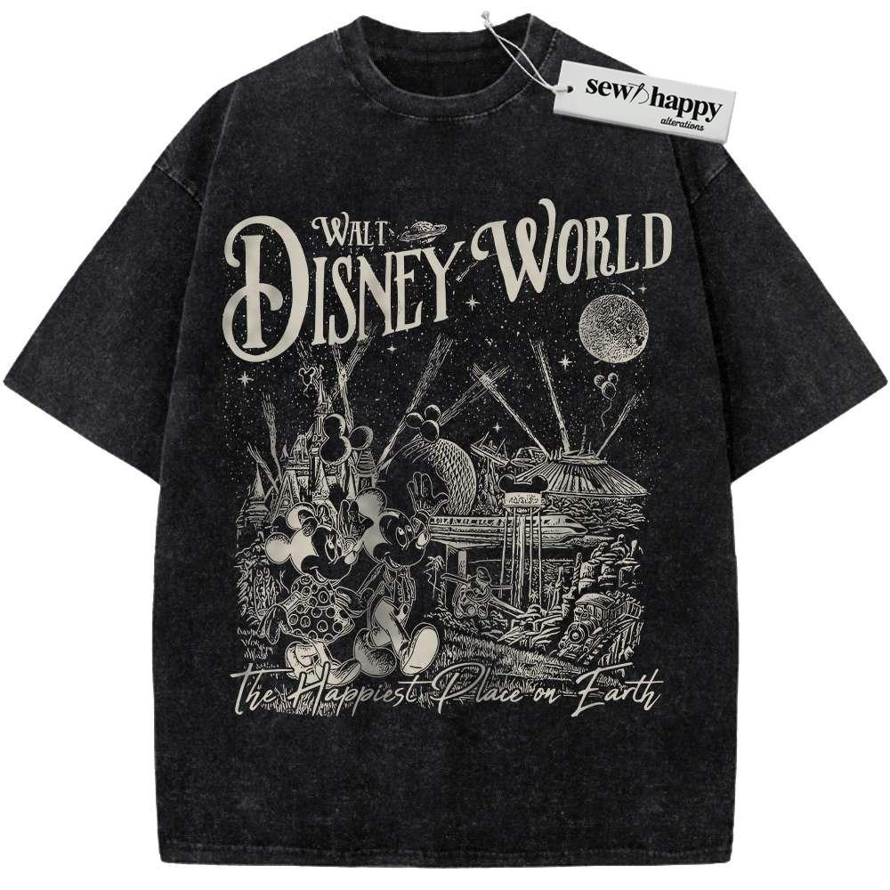 Wash Tee Minie and Mickey Mouse Shirt, Disney Shirt, Cartoon Shirt, Vintage T-Shirt